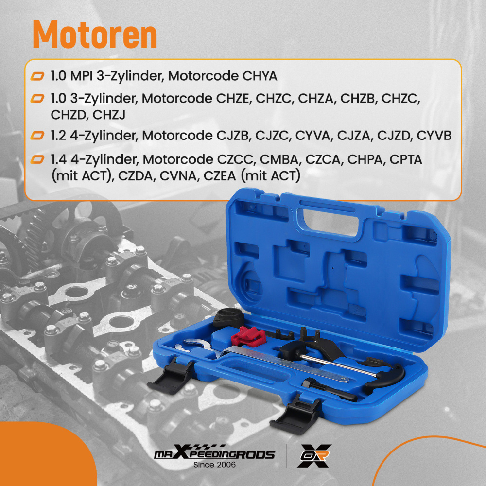 Petrol Engine Camshaft Timing Tool Kit compatible for VW Golf VII Jetta compatible for Audi A1 A3 2012+