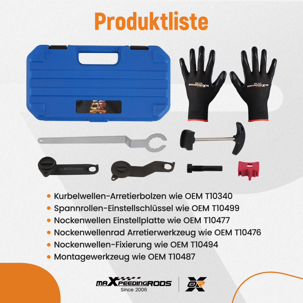 Petrol Engine Camshaft Timing Tool Kit compatible for VW Golf VII Jetta compatible for Audi A1 A3 2012+