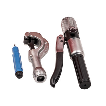 Hydraulic Tube Pipe Expander Swaging 7 Lever HVAC Punches Tool Kit Tube Cutter