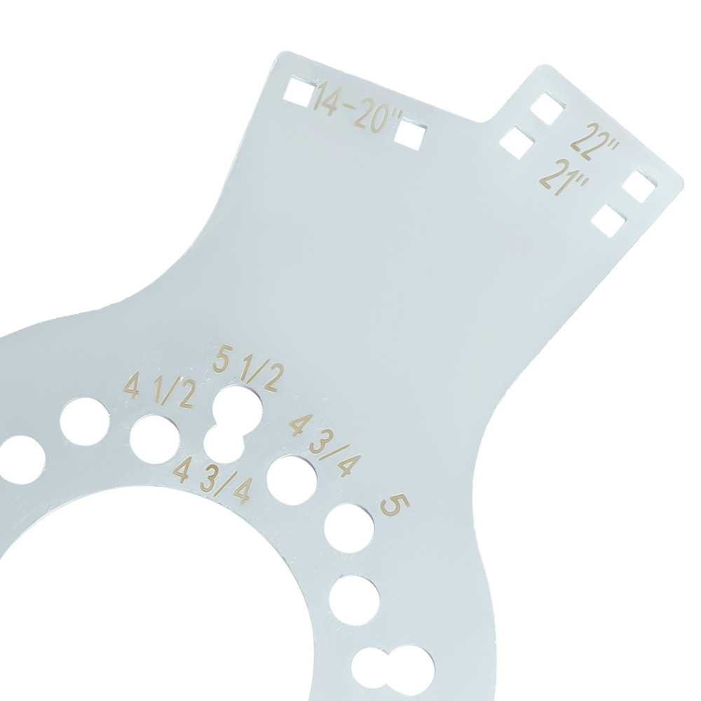 Strumento di misura ET cerchi da 5 fori 14-22 Dispositivo di verifica adattam