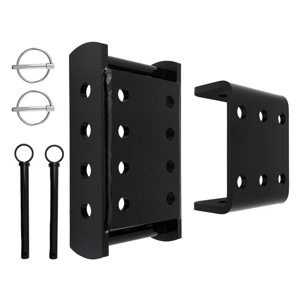 Adjustable Black Tow Hitch Drop Plate compatible for Land Rover Defender Van 4x4 3500kg