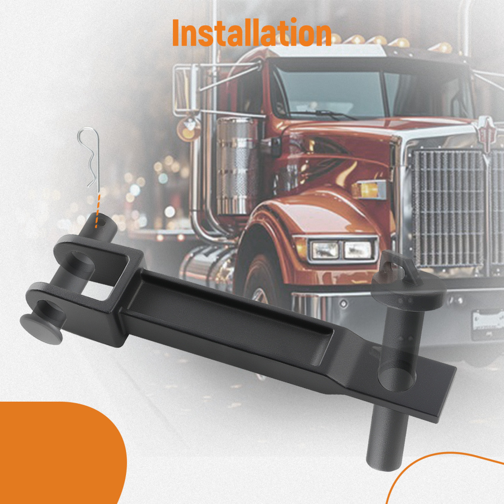 Single Towing Hook Pull Pin + Frame Pin compatible for Peterbilt Compatible for Kenworth A20-6014
