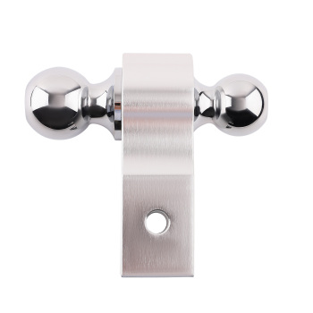 2 inch Trailer Receiver Truck Rv 6 inch Drop Adjustable Aluminum Hitch Tow Towing Silver	