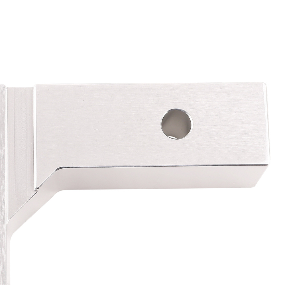 2 inch Trailer Receiver Truck Rv 6 inch Drop Adjustable Aluminum Hitch Tow Towing Silver	