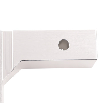 2 inch Trailer Receiver Truck Rv 6 inch Drop Adjustable Aluminum Hitch Tow Towing Silver	