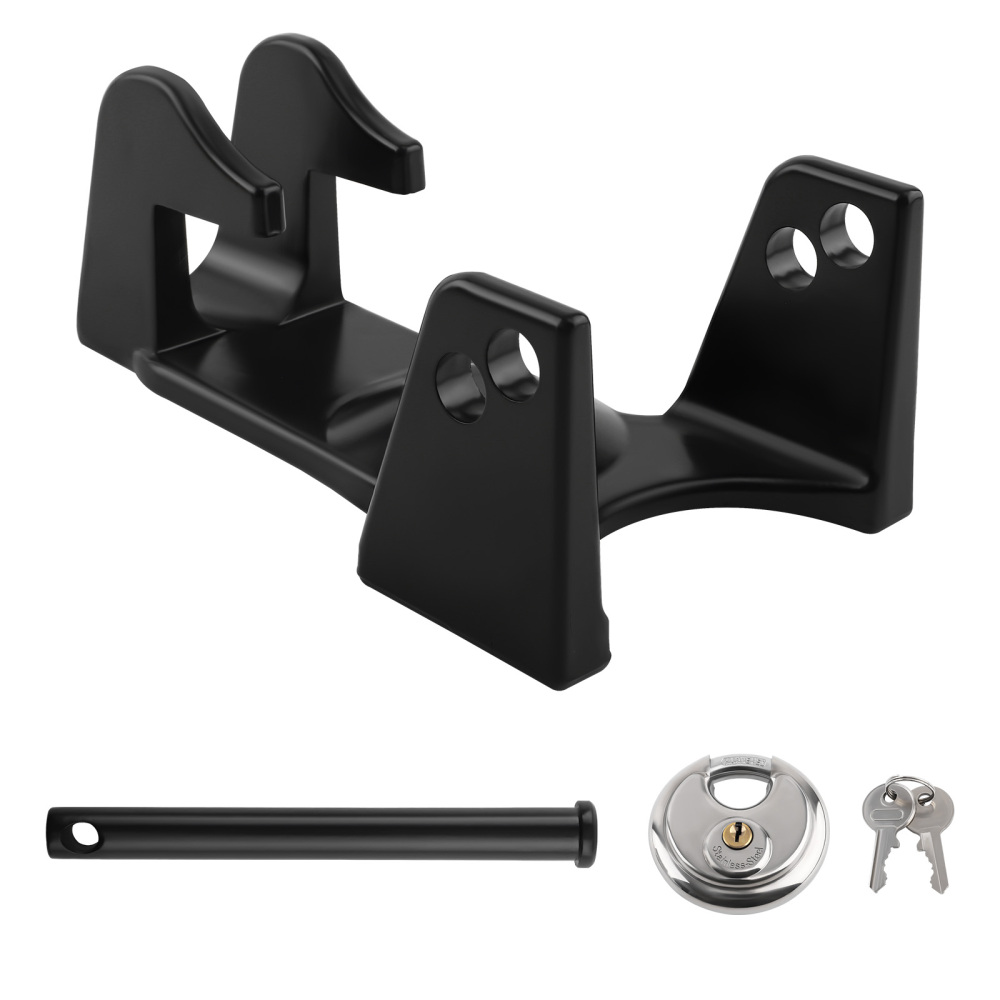 Gooseneck Hitch Lock w/ KeyLock Silver for Livestock/Hauler/Trailer for TL-50
