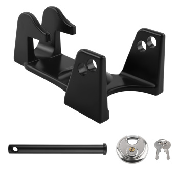Gooseneck Hitch Lock w/ KeyLock Silver for Livestock/Hauler/Trailer for TL-50
