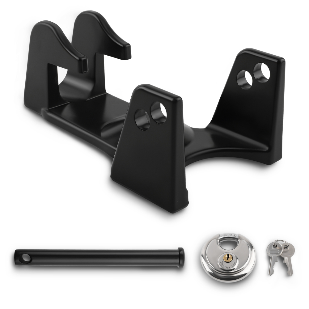 Gooseneck Hitch Lock w/ KeyLock Silver for Livestock/Hauler/Trailer for TL-50