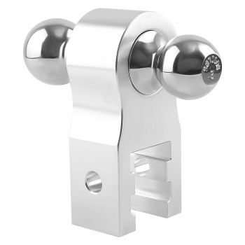 Aluminum Adjustable Raise Drop Tow Hitch Mount and Lock and 2 inch and 2-5/16 inch Hitch Ball