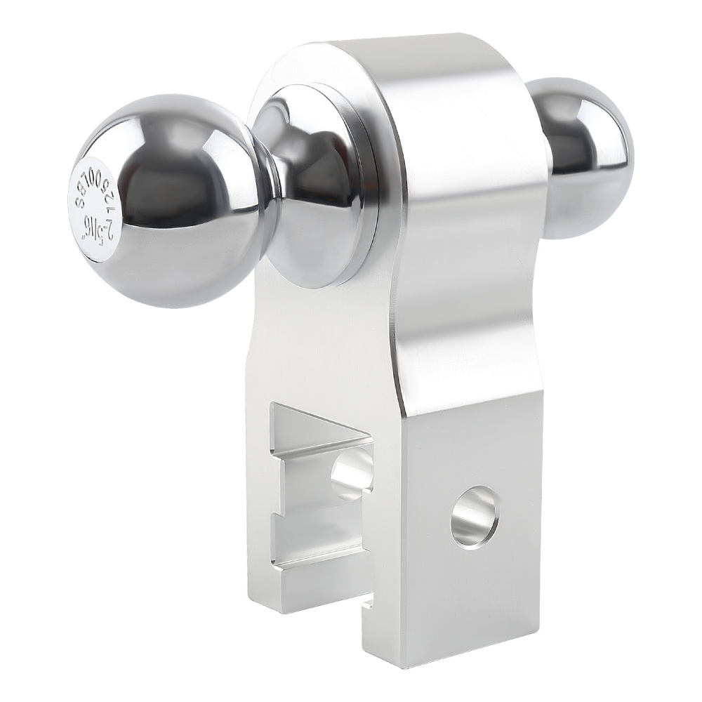 Aluminum Adjustable Raise Drop Tow Hitch Mount and Lock and 2 inch and 2-5/16 inch Hitch Ball