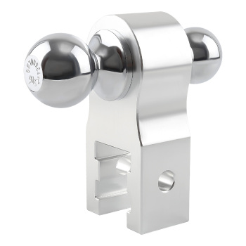 Aluminum Adjustable Raise Drop Tow Hitch Mount and Lock and 2 inch and 2-5/16 inch Hitch Ball