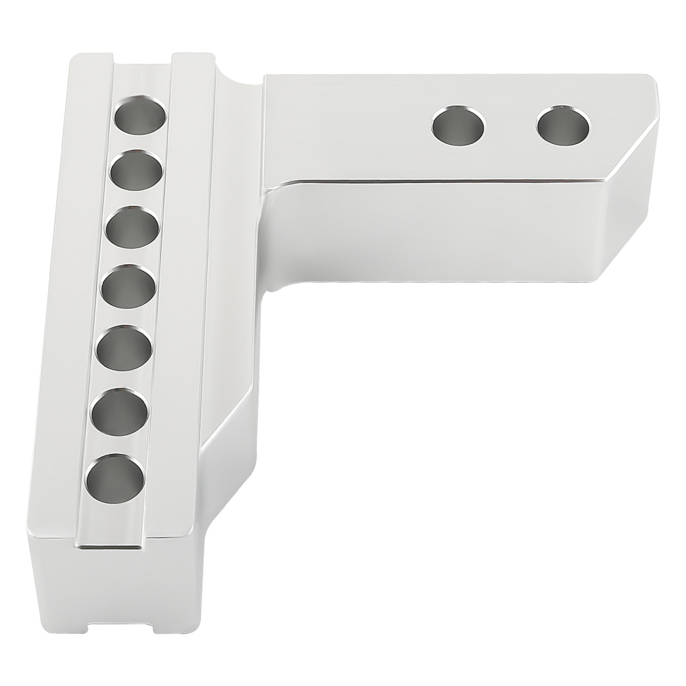 Aluminum Adjustable Raise Drop Tow Hitch Mount and Lock and 2 inch and 2-5/16 inch Hitch Ball