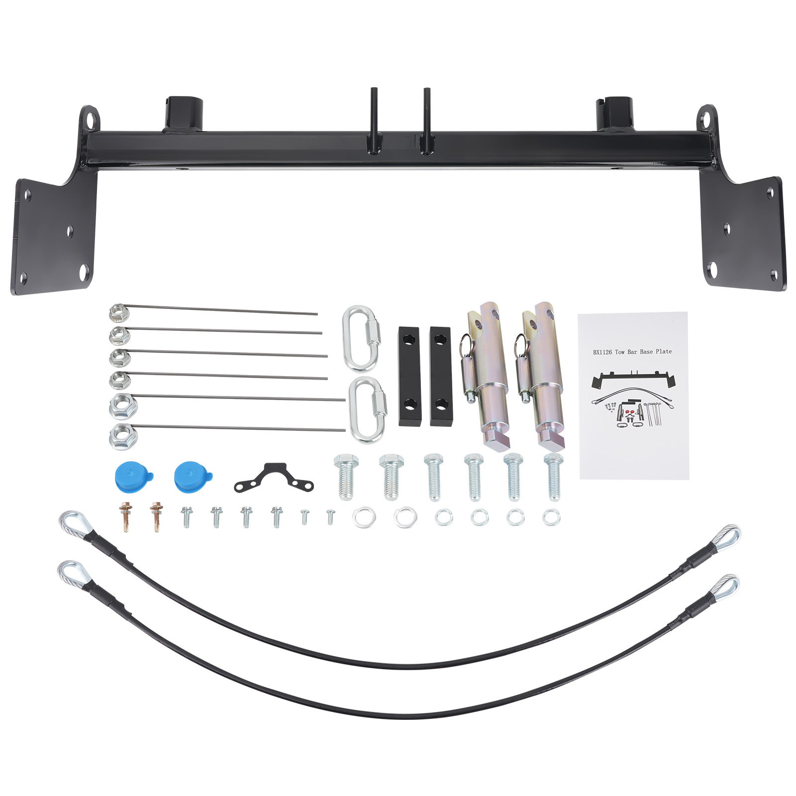 Tow Bar Base Plate Tow Bar Bracket compatible for Jeep Wrangler JLU JL 2007-2018 4 Door