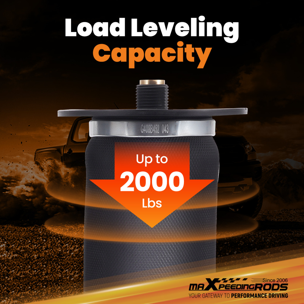 Air Suspension Helper Spring Kit compatible for Chevrolet Sileverado 1500 Classic RWD 2007