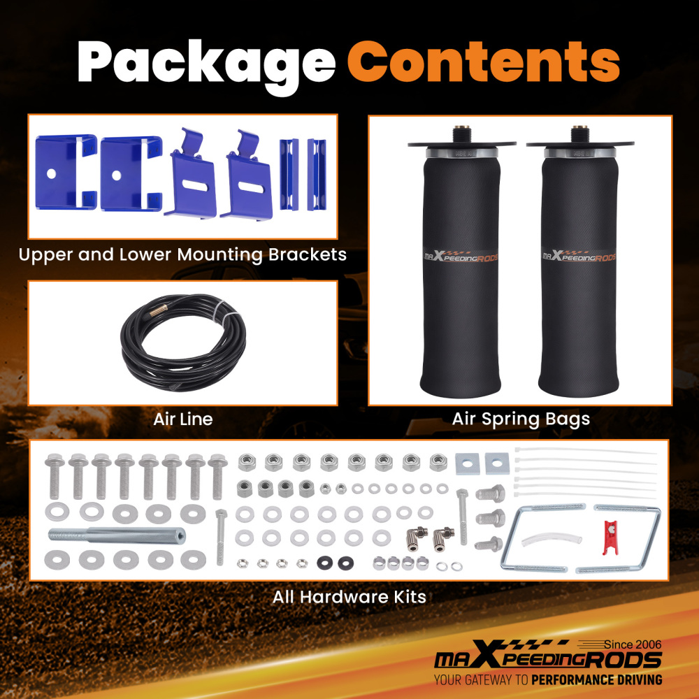 Air Suspension Helper Spring Kit compatible for Chevrolet Sileverado 1500 Classic RWD 2007