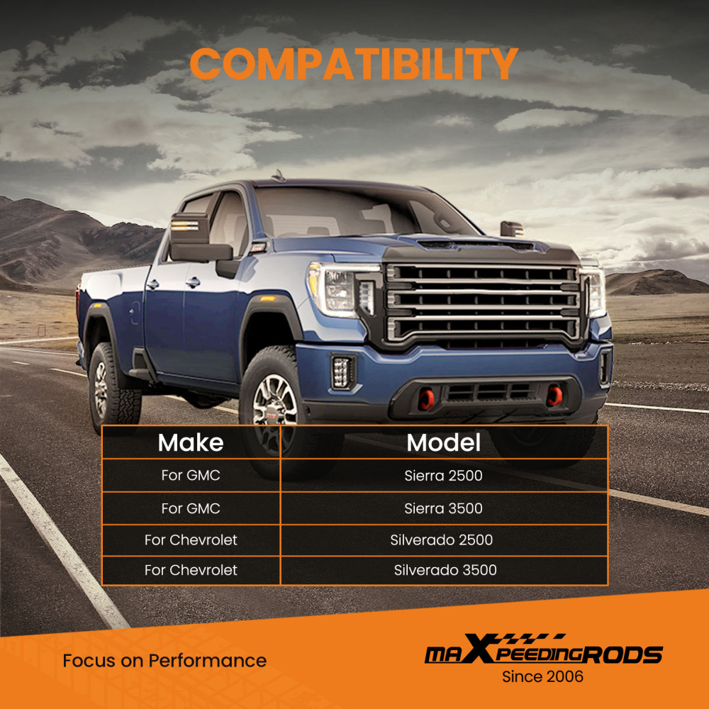 Air Spring Suspension Leveling Kit Rear compatible for GMC Sierra Classic 2500 3500 01-10