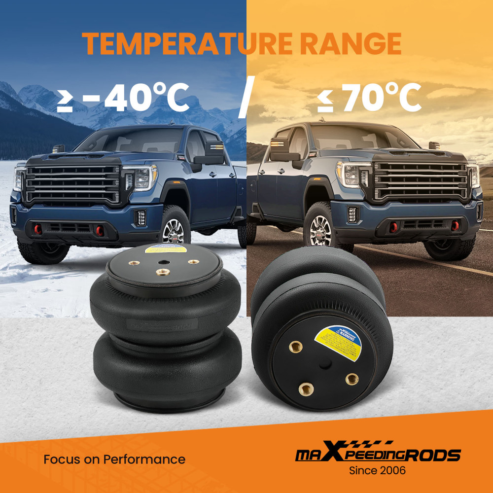 Air Spring Suspension Leveling Kit Rear compatible for GMC Sierra Classic 2500 3500 01-10