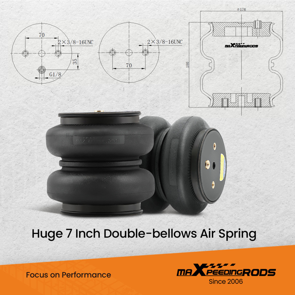 Air Spring Suspension Leveling Kit Rear compatible for GMC Sierra Classic 2500 3500 01-10