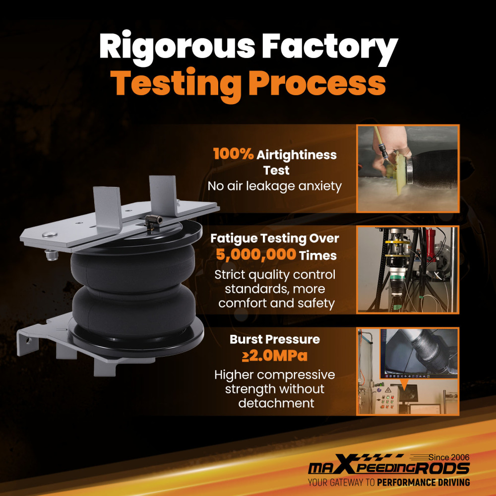 Rear Air Helper Spring Leveling Suspension Kit compatible for Ram 2500 AWD 2011-