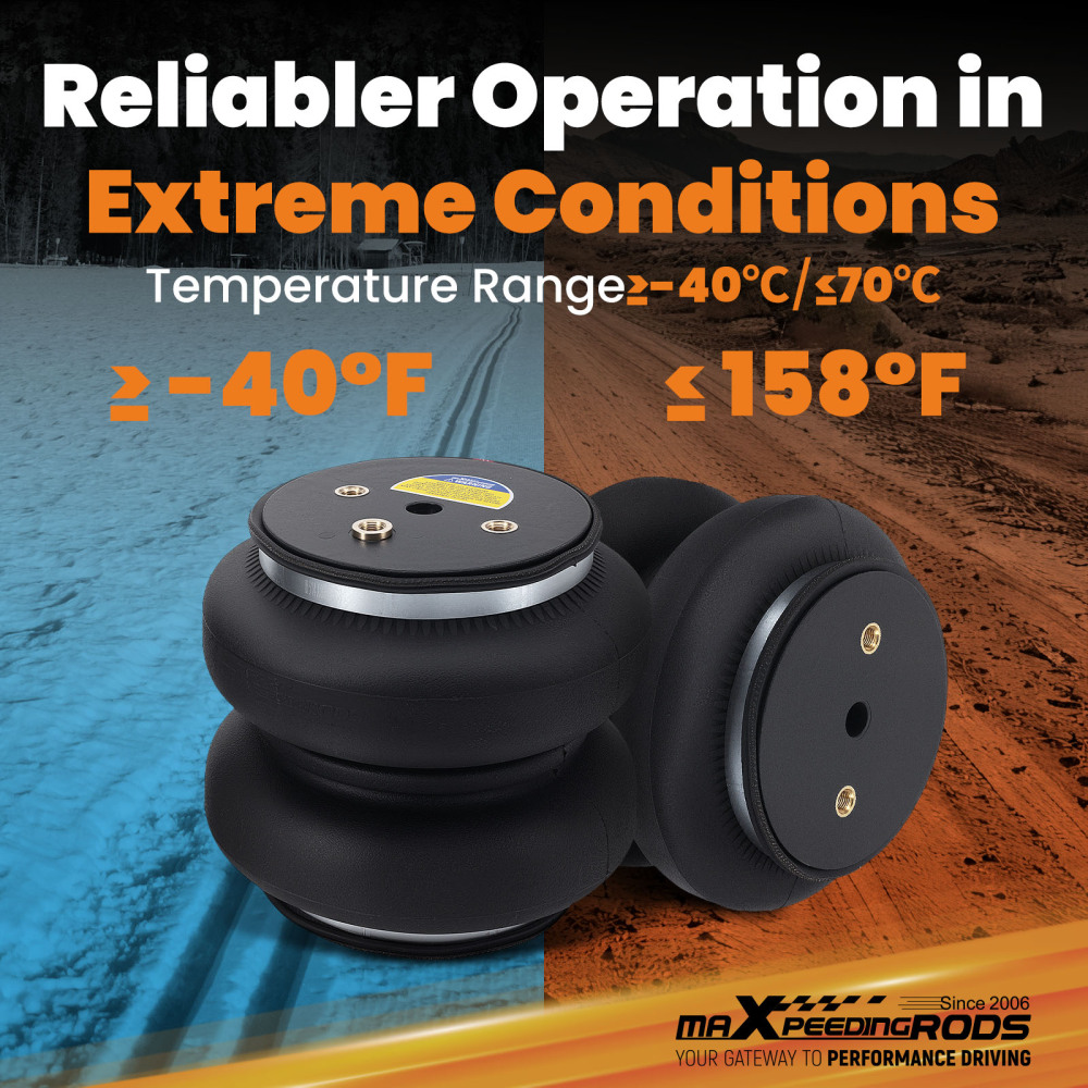 Rear Air Helper Spring Leveling Suspension Kit compatible for Ram 2500 AWD 2011-