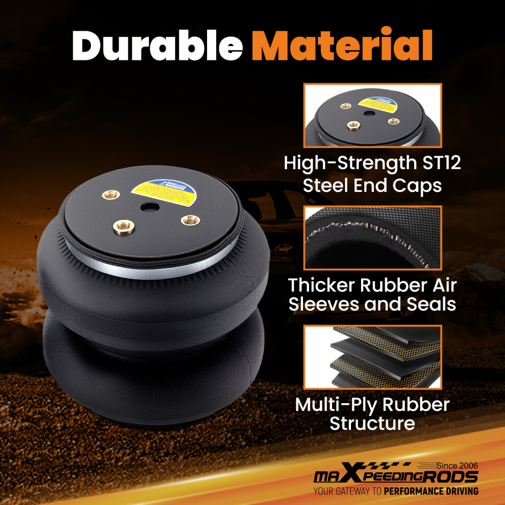 Rear Air Helper Spring Leveling Suspension Kit compatible for Ram 2500 AWD 2011-