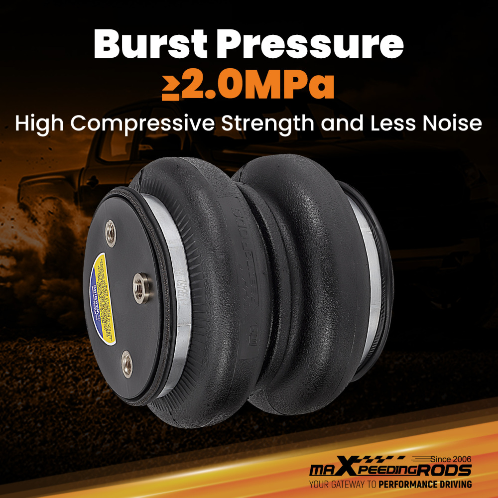 MaXpeedingrods Rear Air Suspension Spring Bag Kit compatible for Ram 3500 RWD 2011-2018