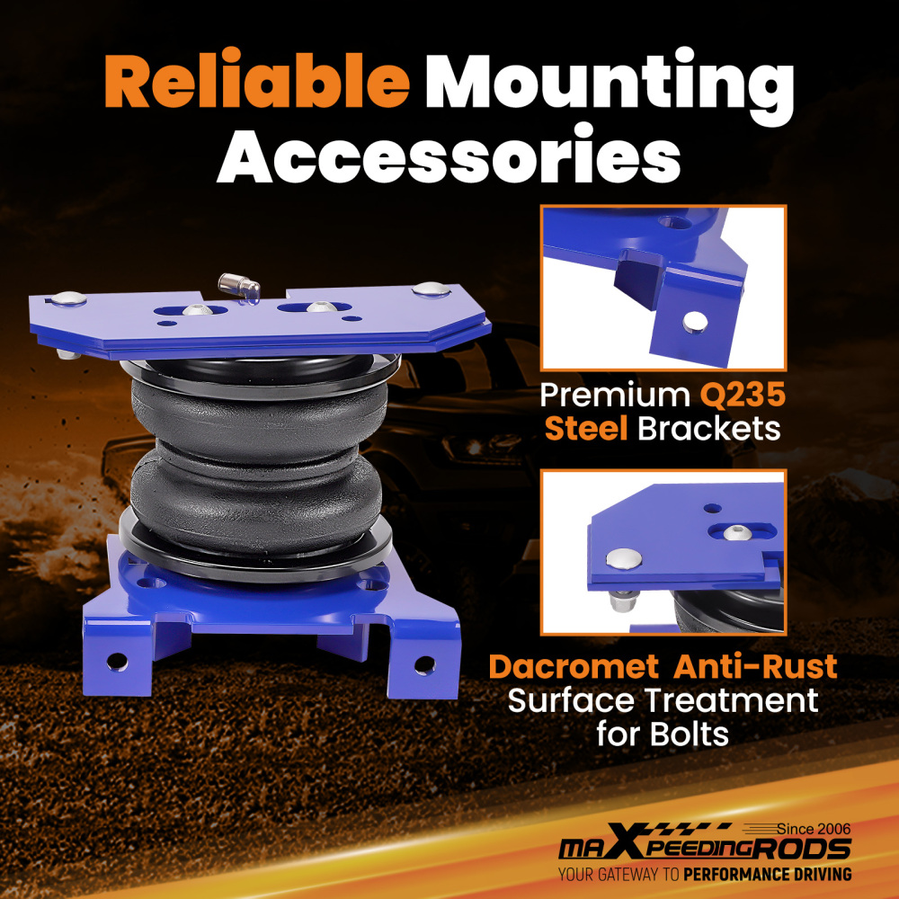 Air Suspension Kit + Air Controller Kit compatible for Dodge Ram 2500 3500 RWD 03-2010