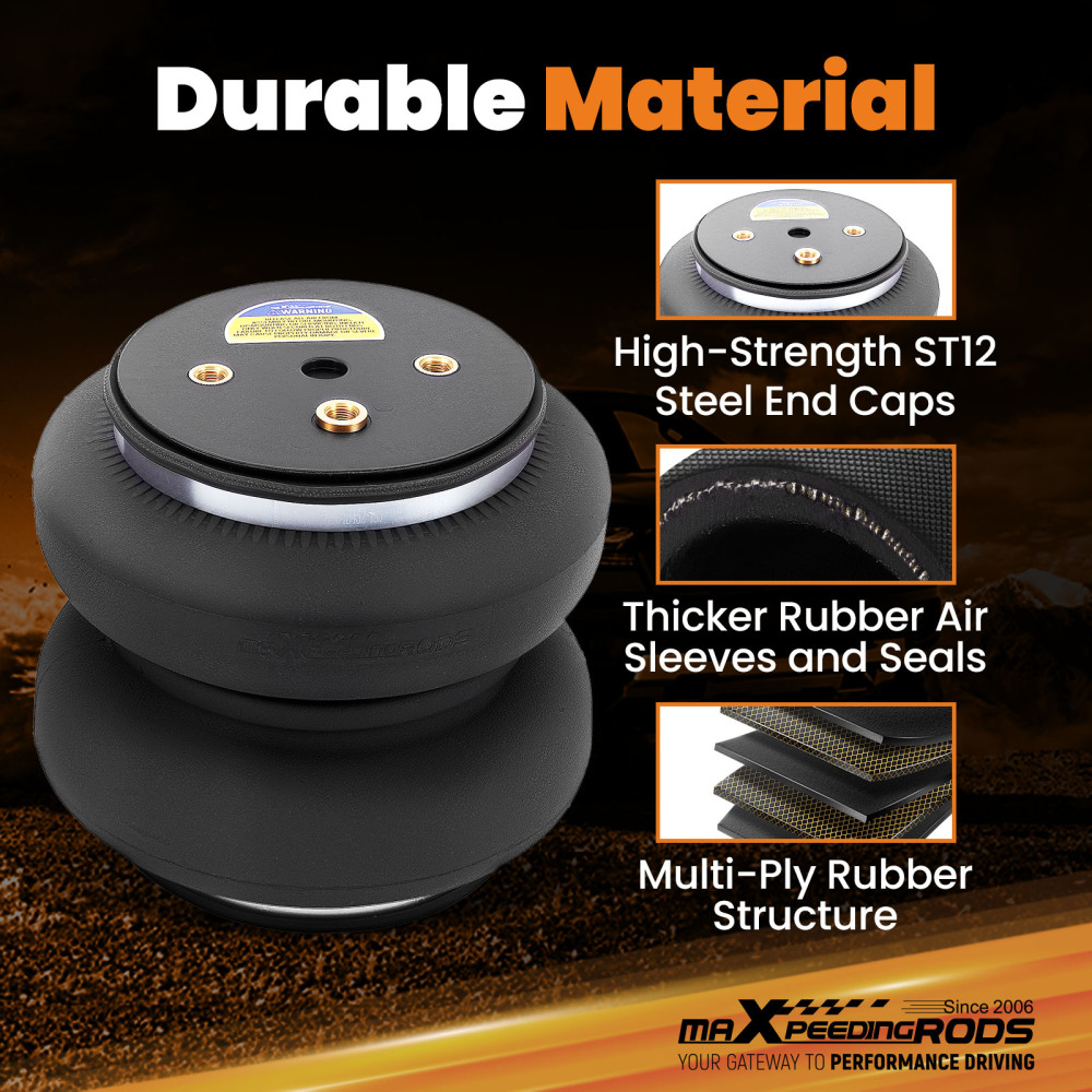 Air Spring Suspension Bags Leveling Kit Rear compatible for Ram 2500 2WD 4WD 2014-2025