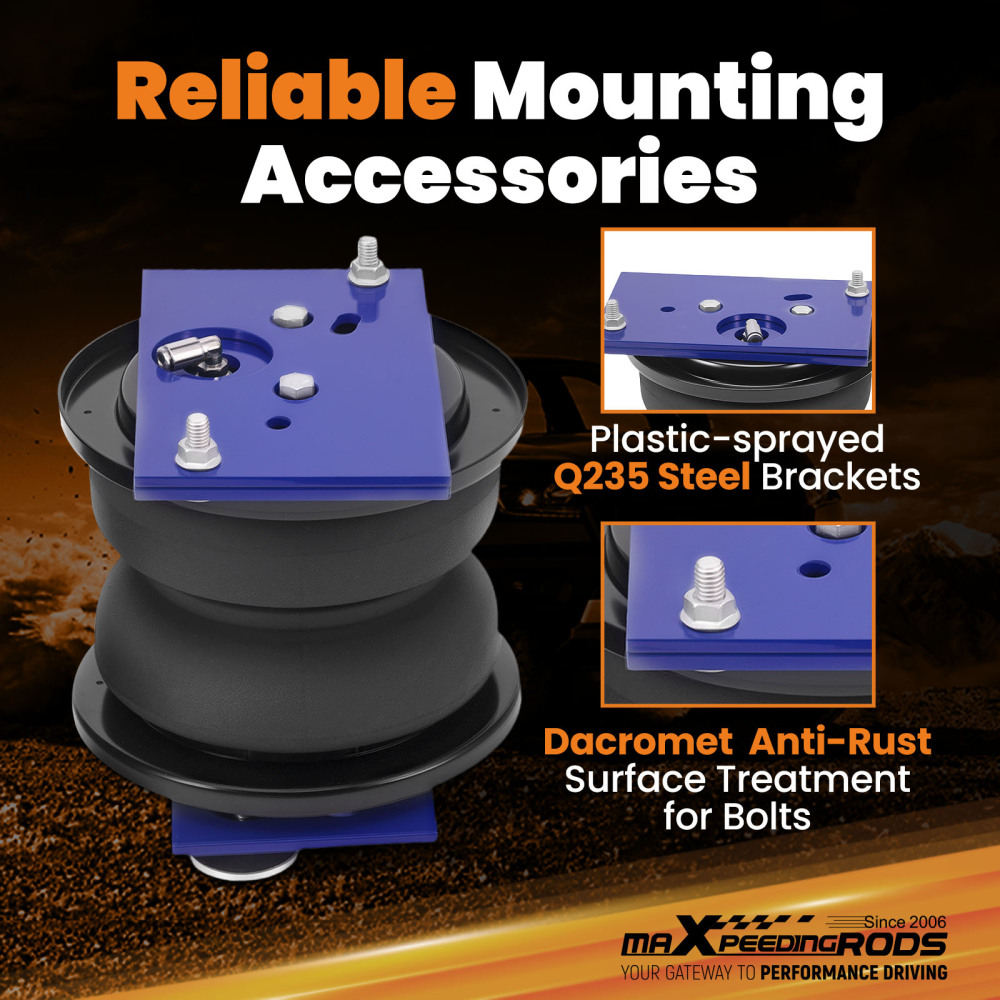 Air Spring Suspension Bags Leveling Kit Rear compatible for Ram 2500 2WD 4WD 2014-2025