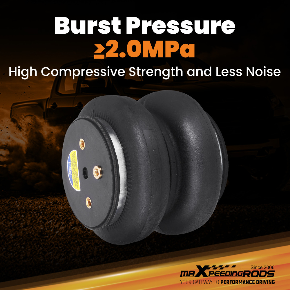 Rear Air Spring Bags Kit Air lines compatible for Ford F250 Super Duty Pickup 6.2L 2011-16