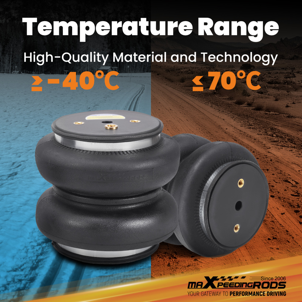 Rear Air Spring Bags Kit Air lines compatible for Ford F250 Super Duty Pickup 6.2L 2011-16