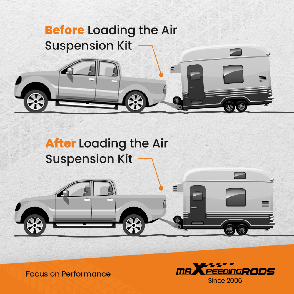 Rear Air Spring Suspension Bag Kit compatible for Ford F-150 PICKUP 2WD 4WD 2010-2014