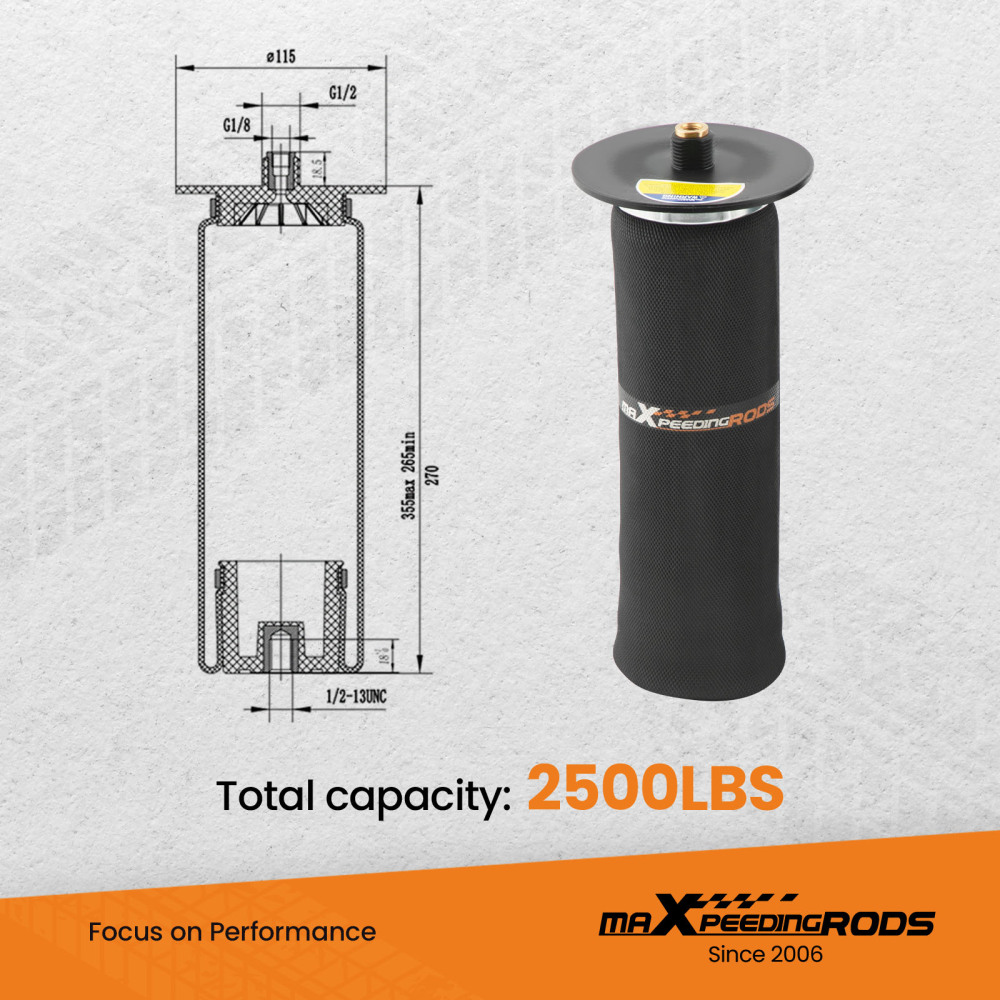 Rear Air Spring Suspension Bag Kit compatible for Ford F-150 PICKUP 2WD 4WD 2010-2014