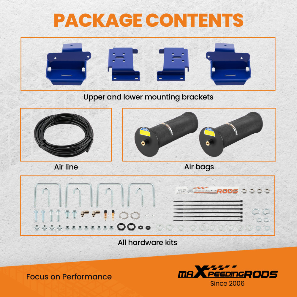 Rear Air Spring Suspension Bag Kit compatible for Ford F-150 PICKUP 2WD 4WD 2010-2014