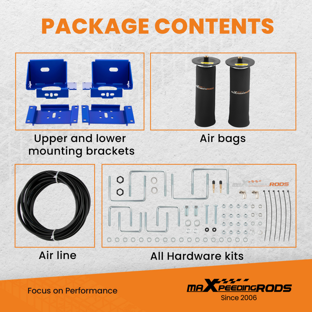 Air Spring Suspension Kit 2500lbs For Ford F-150 PICKUP 2WD 4WD 2015-2019