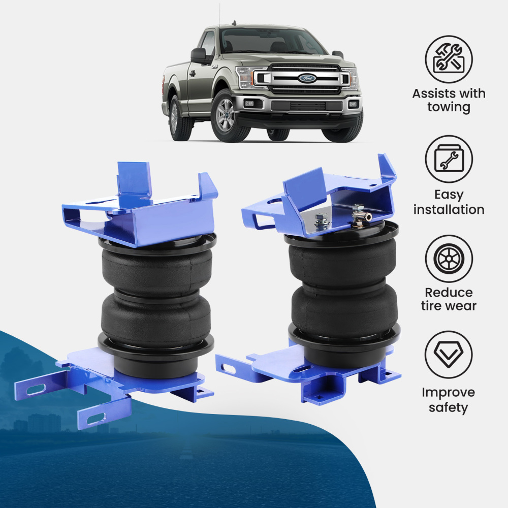 Rear Air Helper Spring Bag Leveling Kit compatible for Ford F150 2WD 4WD 2021-2023 Rear Air Helper Spring Bag Leveling Kit compatible for Ford F150 2WD 4WD 2021-2023