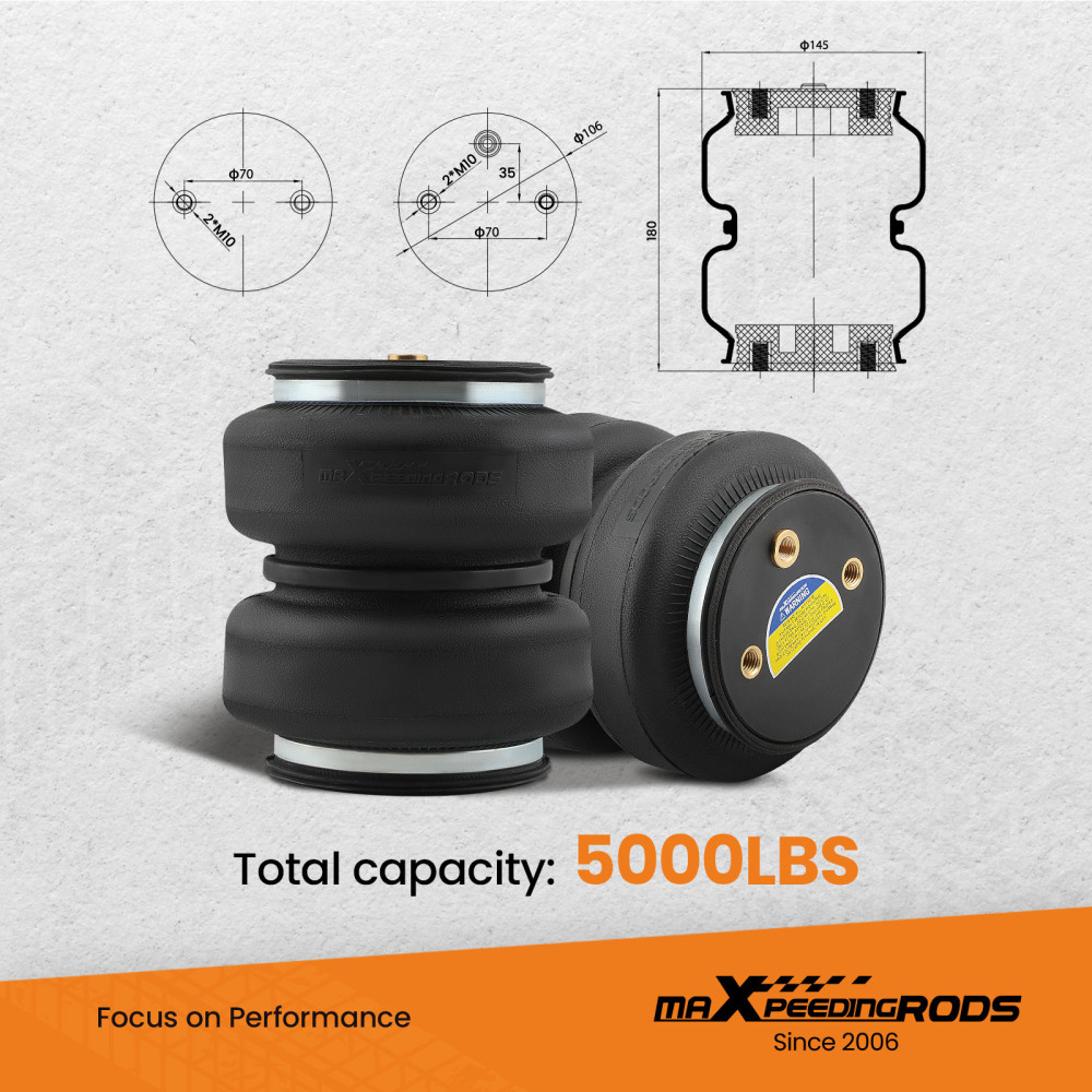 Air Suspension Spring Kit 5000lbs For Ford F-150 2WD 4WD 2021-2023