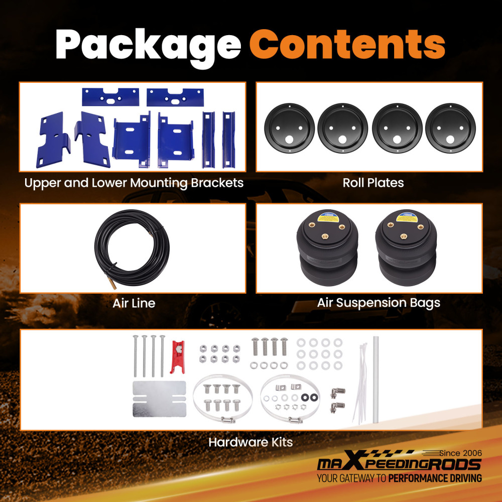 Air Spring Bag Helper Rear compatible for Ford Transit 150 250 350 2015-2024 5000LBS