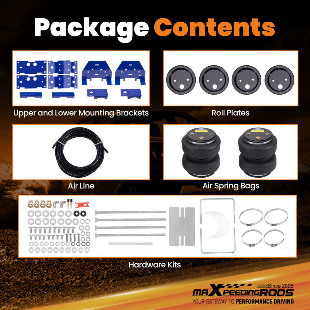 Air Suspension Spring Kit 5000lbs compatible for Ford F-250 Super Duty 6.7L 2020-2022