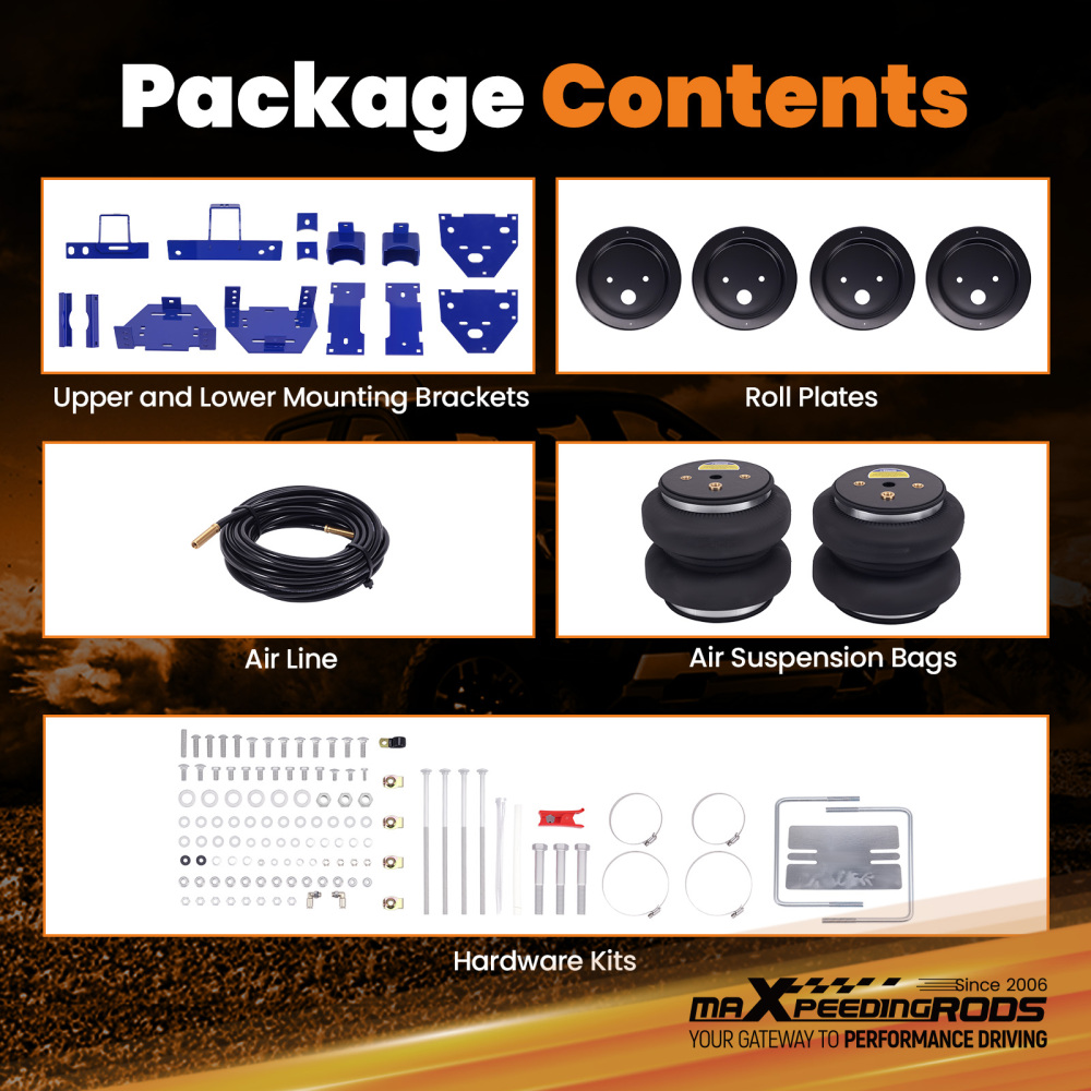 Air Suspension Kit Rear compatible for FORD F-350 SUPER DUTY PICKUP 2WD 4WD 2023-2025