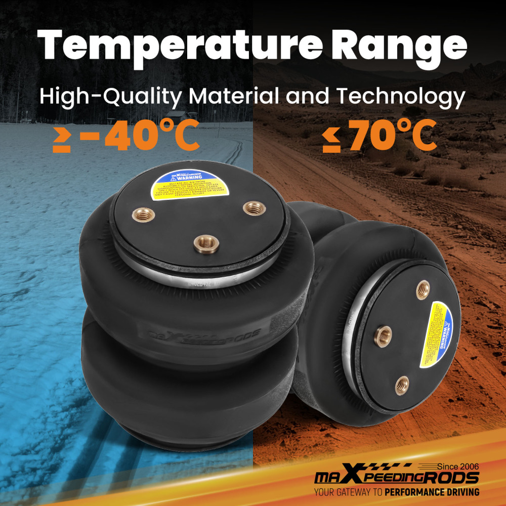 Air Spring Suspension Kit Rear compatible for Ford F-250 F-350 Super Duty SRW 4WD 2023–2024