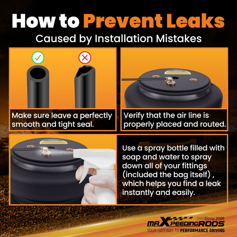 Rear Air Spring Suspension Kit compatible for Ford F250 Super Duty Pickup 4WD 2023-2026