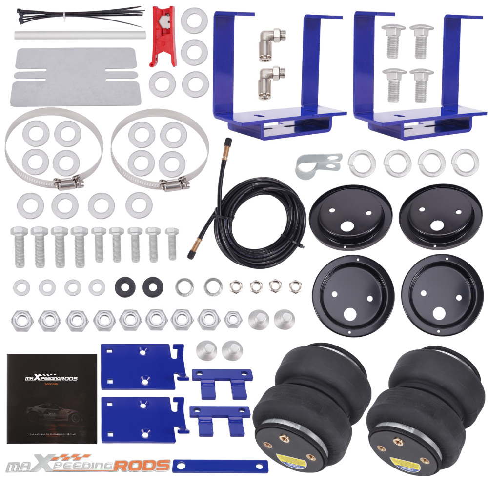 Air Suspension Helper Spring Kit compatible for GMC Sierra 3500 Chassis SL SLE SLT WT 2007