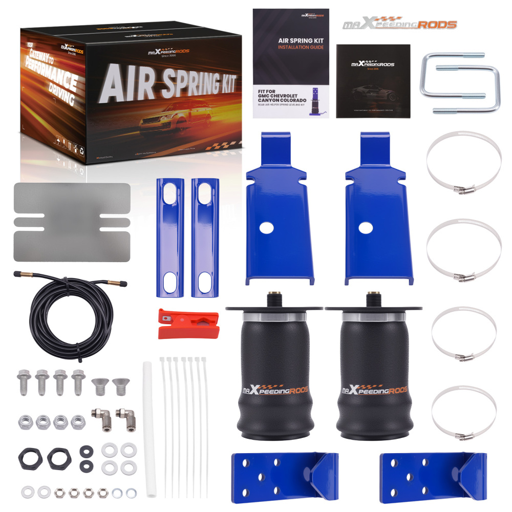Rear Air Spring Kit Bags Air lines compatible for Chevrolet Colorado 2WD 4WD 2015-2024
