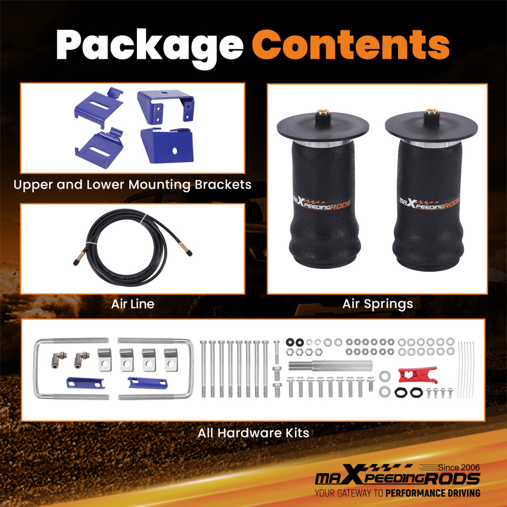 Air Spring Suspension Leveling Kit Rear compatible for Chevrolet Express Van 1500 1996-2002