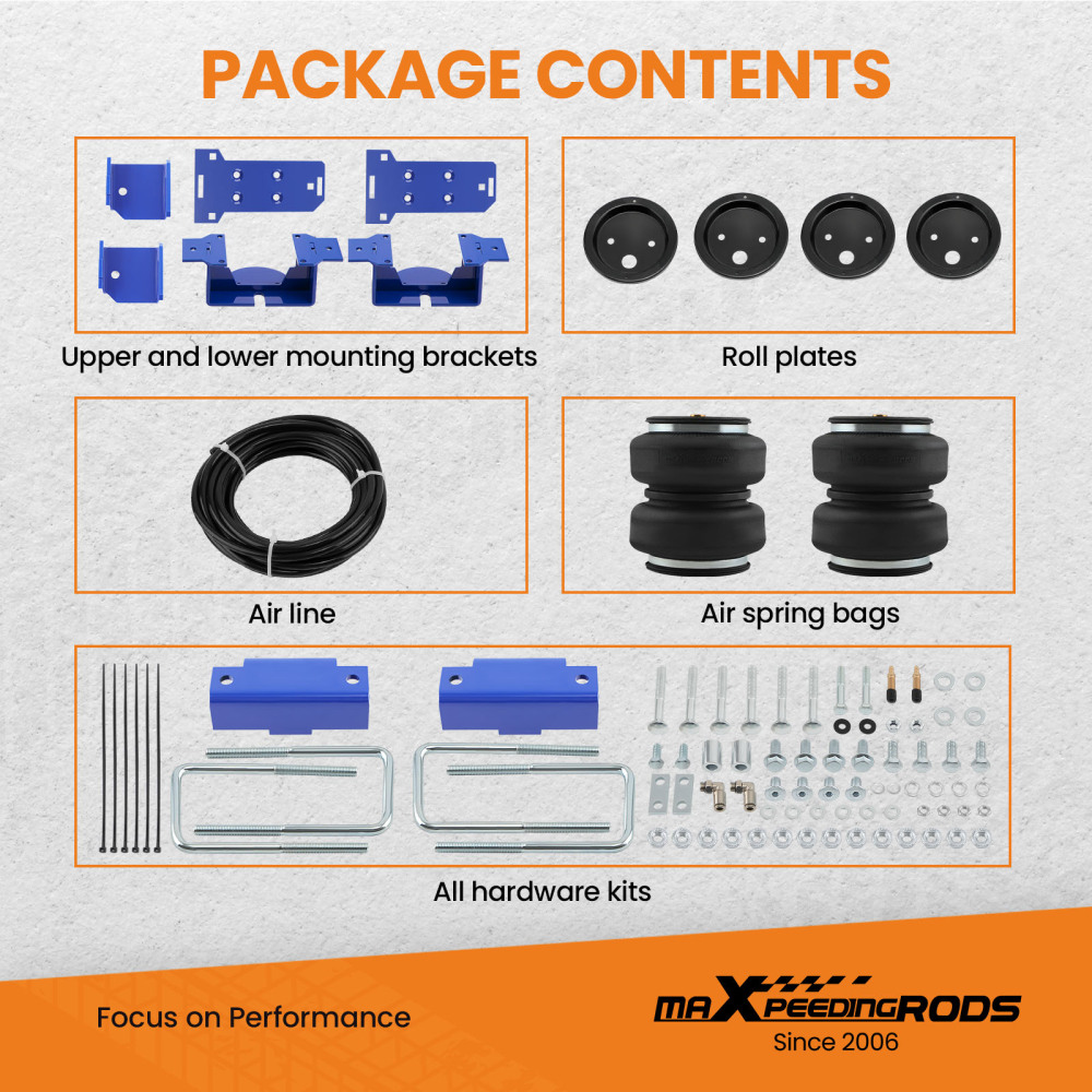 Air Suspension Spring Kit For GMC Sierra 1500 Silverado 1500 4WD 2019-2022