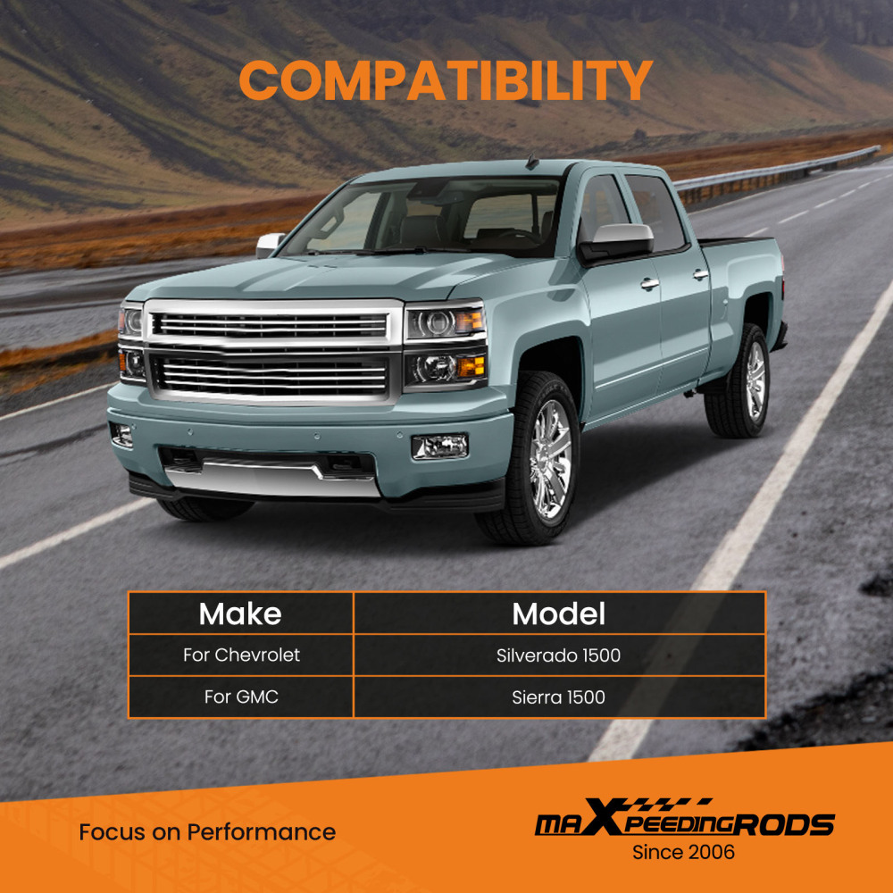 Air Suspension Spring Kit 5000 lbs compatible for Silverado Sierra 1500 1999-2006