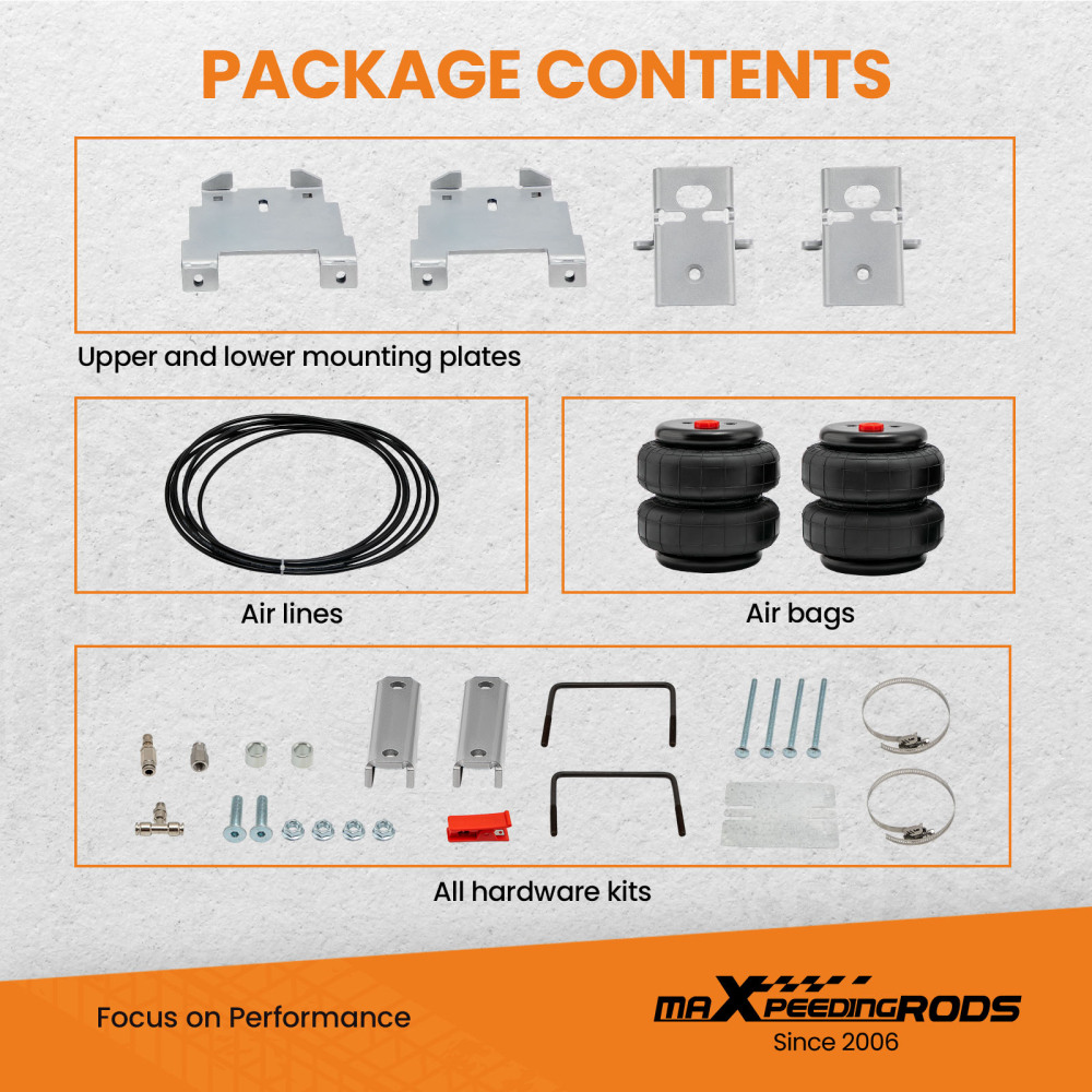 Tow Assist Overload Level Kit compatible for GMC 1500 2007- 2018 Air Spring Bag