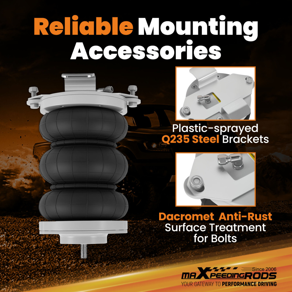 Posteriore Kit Sospensioni Pneumatiche + compressore compatibile per Peugeot Boxer 1994-