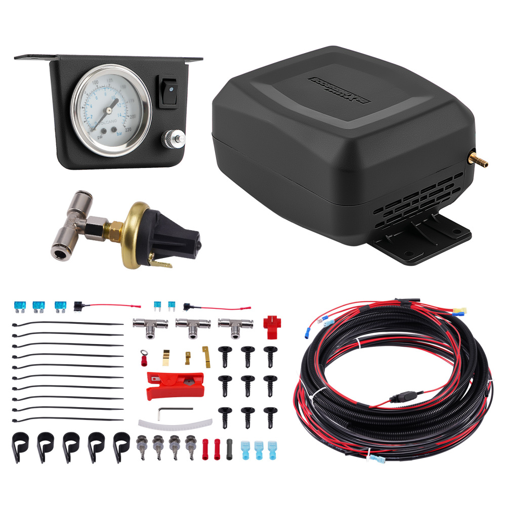 12V Luftfederung Kompressor Controller Kit + Niederdrucksensor for Vans Pickups